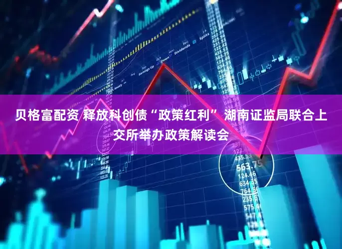 贝格富配资 释放科创债“政策红利” 湖南证监局联合上交所举办政策解读会